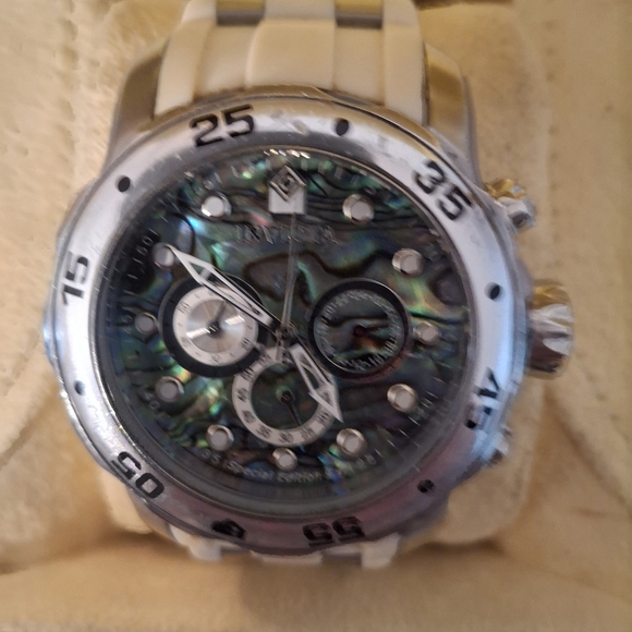 Invicta Men's Pro Diver SCUBA Master Of The Ocean White with Abalone Face - Picture 8 of 8